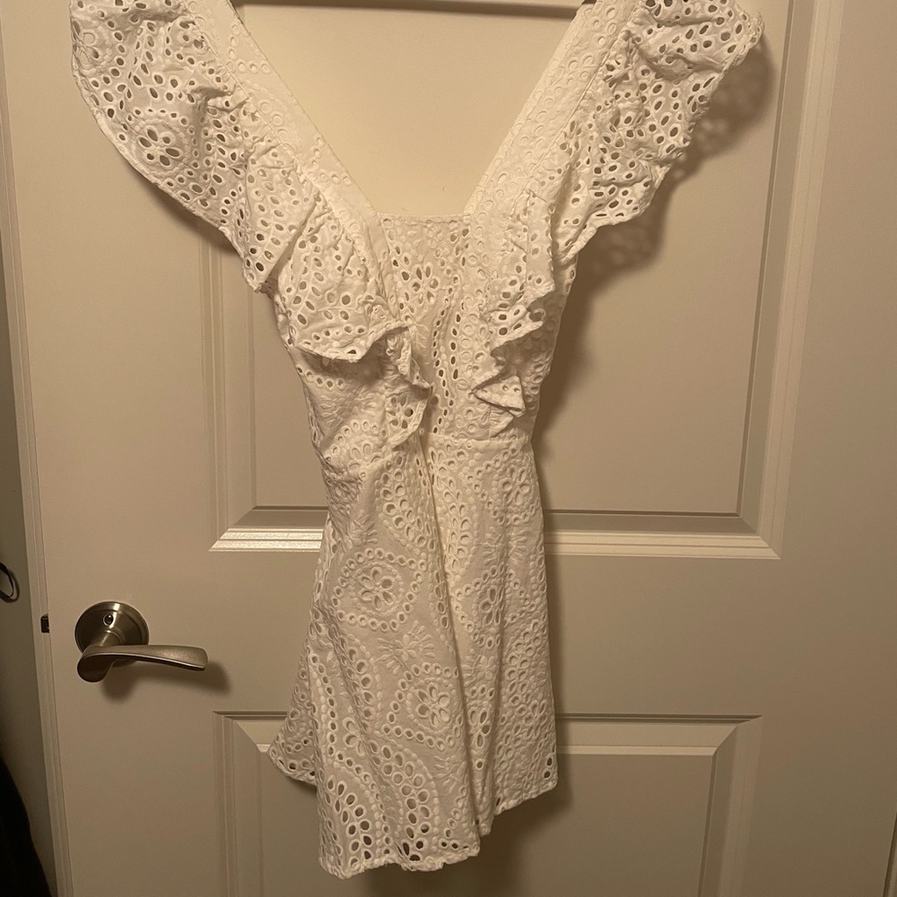 White Eyelet Romper by Keepsake the Label